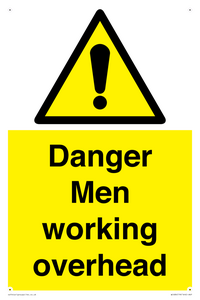 danger men working overhead
